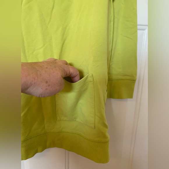 Soft Surroundings 'Make It Snappy' Cozy Vibrant Pullover Tunic Lime Green 🌴 - Picture 6 of 13